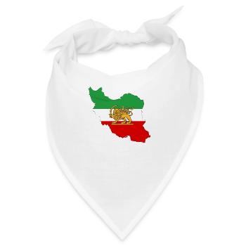 IRAN Iran - Persische Flagge - Bandana - Weiß - Vorne