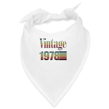 1978 Geburtstag 1978 Jahrgang 1978 Geburtstag - Bandana - Weiß - Vorne