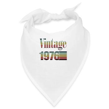 1976 Geburtstag 1976 Jahrgang 1976 Geburtstag - Bandana - Weiß - Vorne