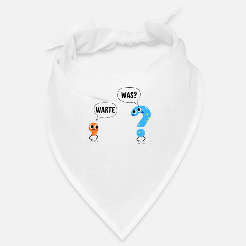 Warte, was? - Wait, what? - Comic Satzzeichen Bandana