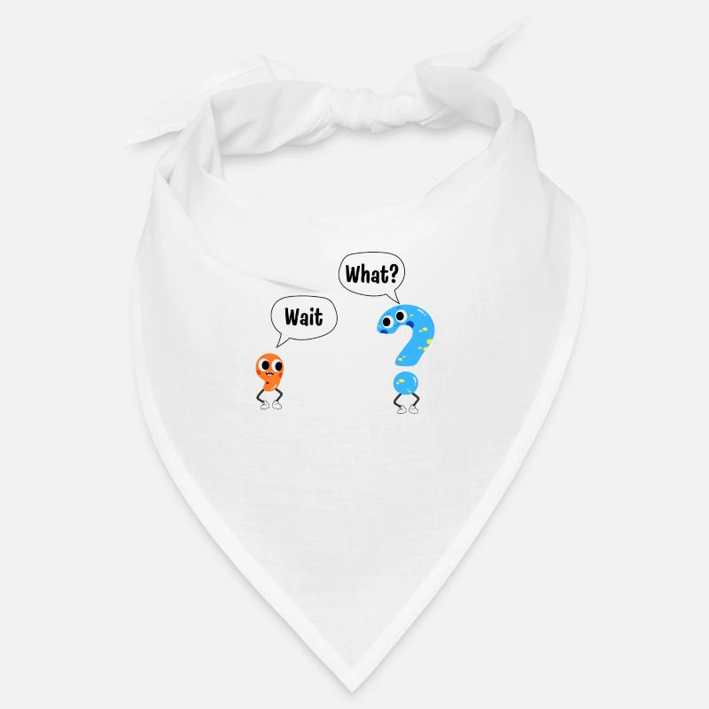 Wait, what? - Wait, What? - Comic punctuation marks Bandana