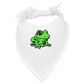 frosch comic - Bandana - Weiß - Vorne