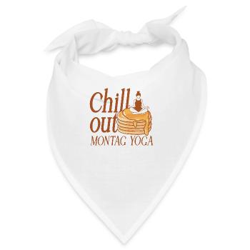 Chill Out Montag Yoga - Bandana - Weiß - Vorne
