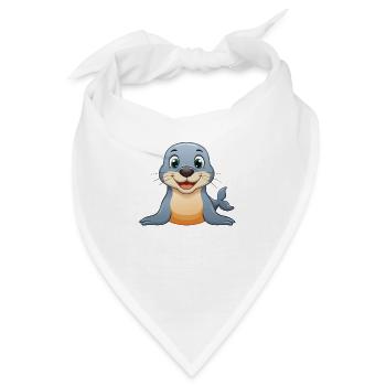 Robbchen – So viel Freude! - Bandana - Weiß - Vorne