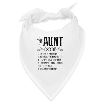 The Aunt Code - Tante - Bandana - Weiß - Vorne