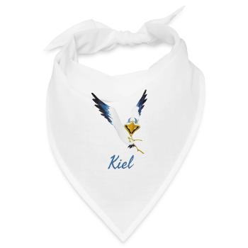 Lachmöwe aus Kiel - Bandana - Weiß - Vorne