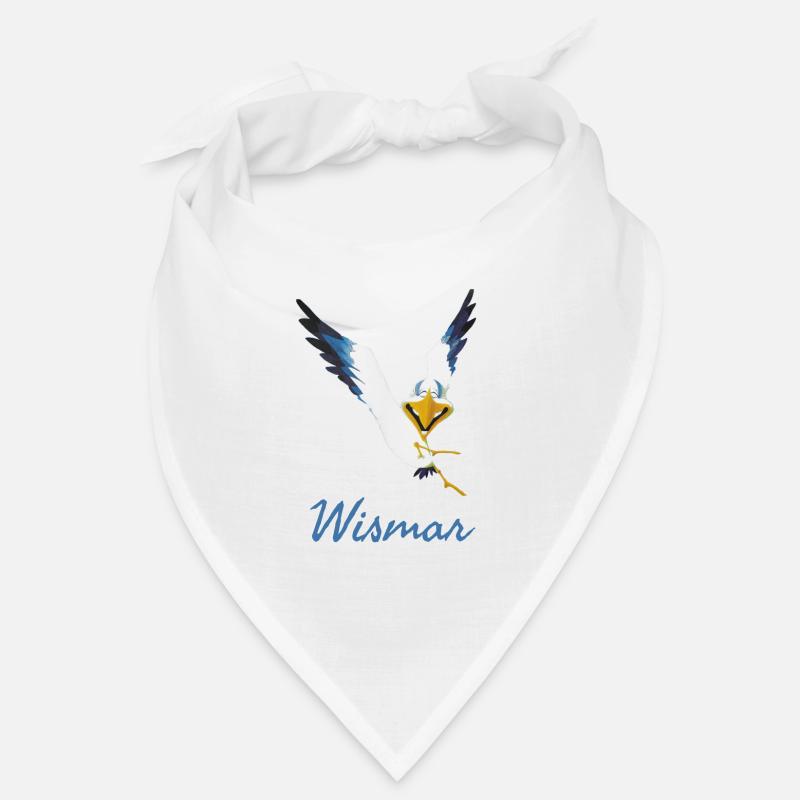Lachmöwe Wismar - Bandana - Weiß