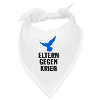 Eltern gegen Krieg - Bandana - Weiß - Vorne