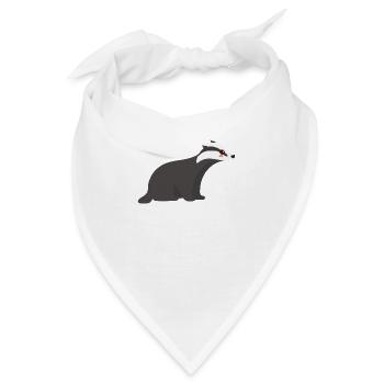 Dachs - Bandana - Weiß - Vorne