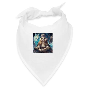 Magischer Kampf - Bandana - Weiß - Vorne