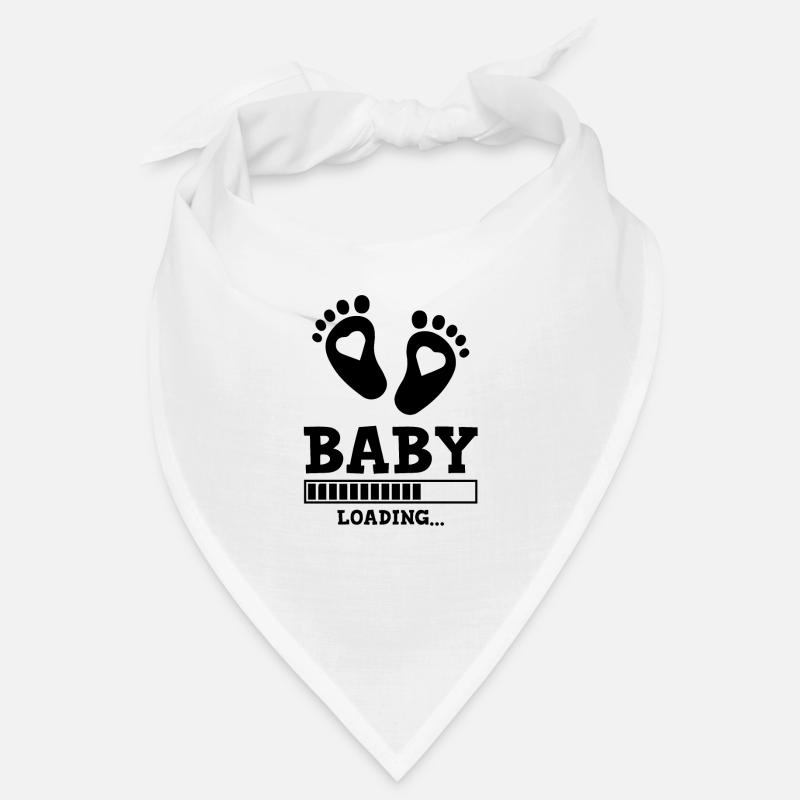 baby loading spruch - Bandana - Weiß