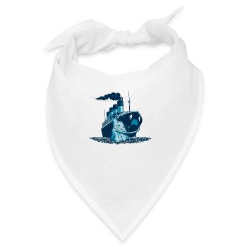 Kawaii Free Hugs - Titanic Gedenktag - Bandana - Weiß - Vorne