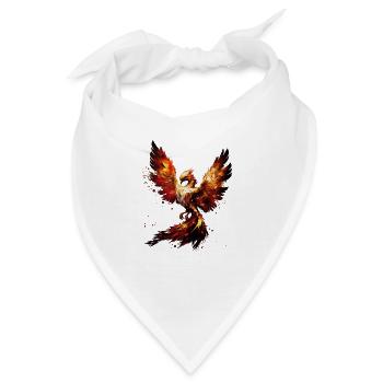 Phönix Magie Symbol der Unsterblichkeit und Stärke - Bandana - Weiß - Vorne