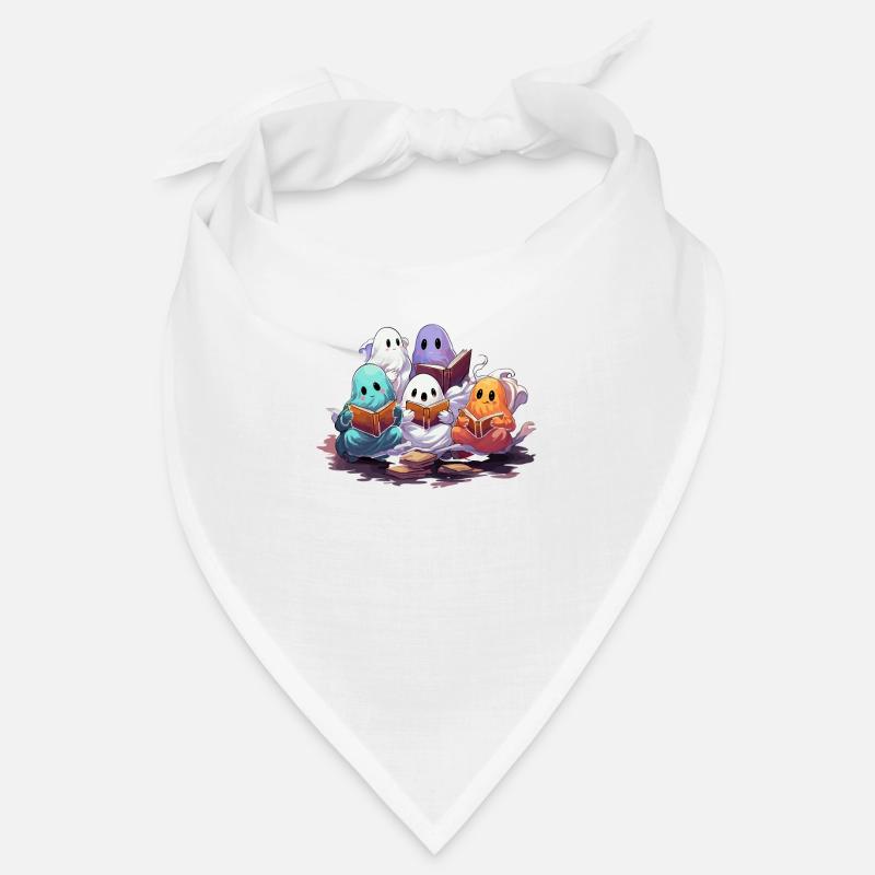 Groovy Read More Books Ghost Cute Funny Bandana