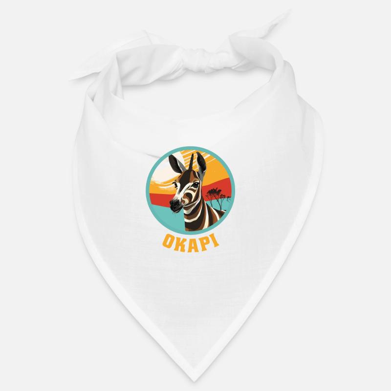 Okapi coucher de soleil Animal Bandana