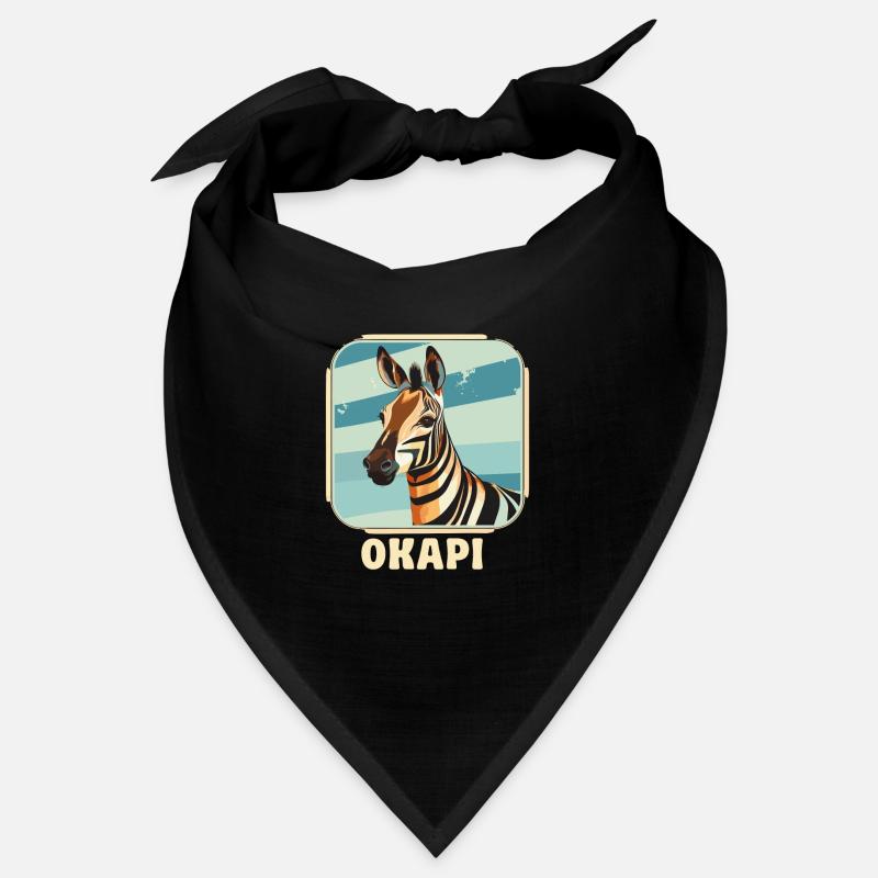 Okapi coucher de soleil Animal Bandana