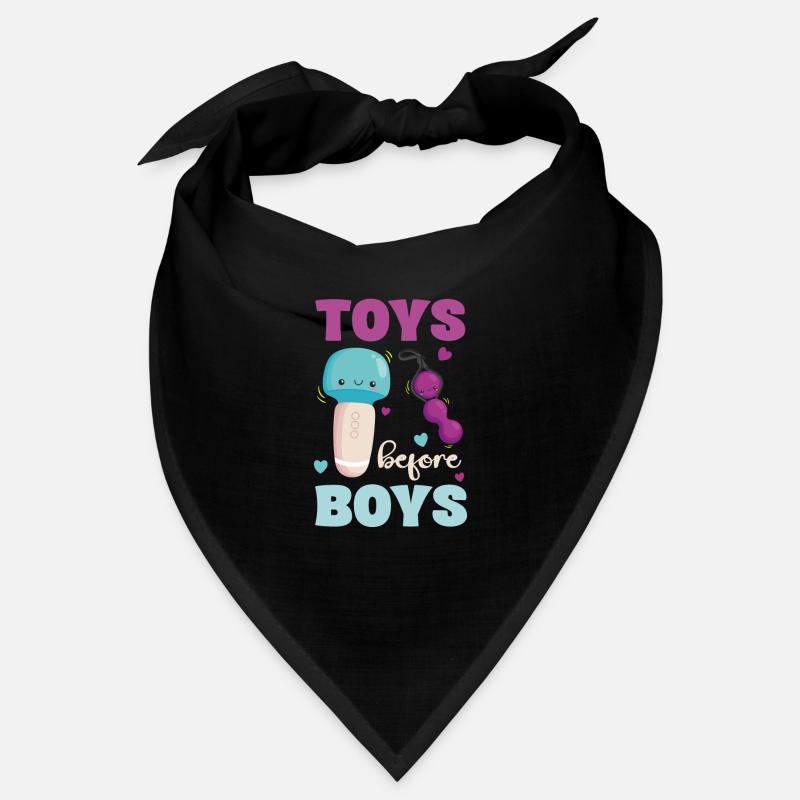 Toys Before Boys Funny Saying Bandana