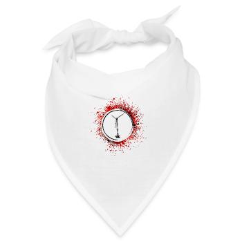 Windrad Silhouette Energie - Bandana - Weiß - Vorne