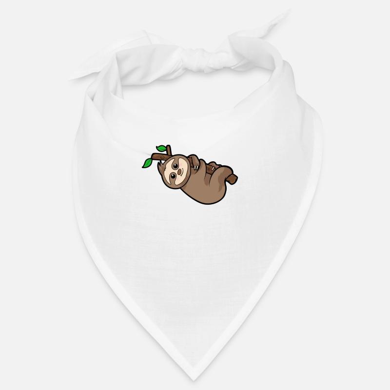 Faultier - Bandana - Weiß