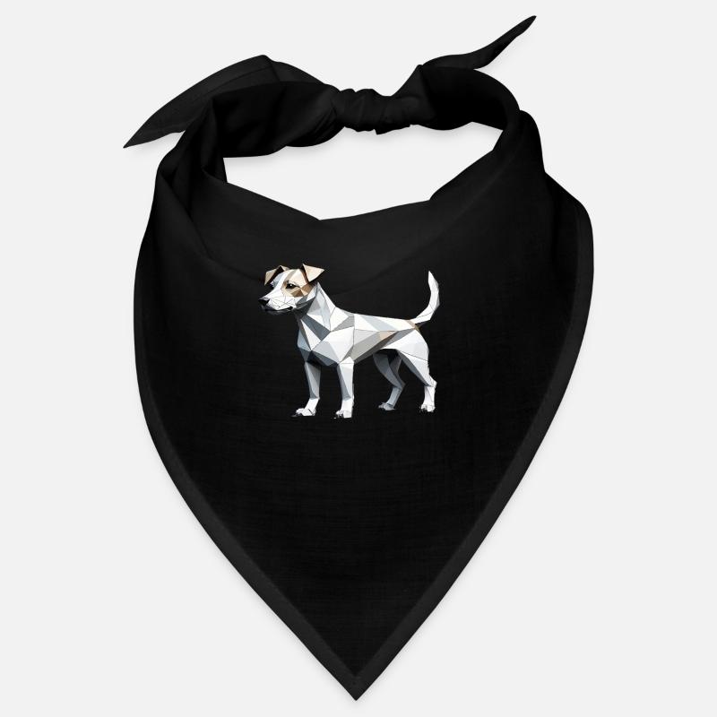 Jack Russell Terrier - Low Poly Pet Dog Design Bandana
