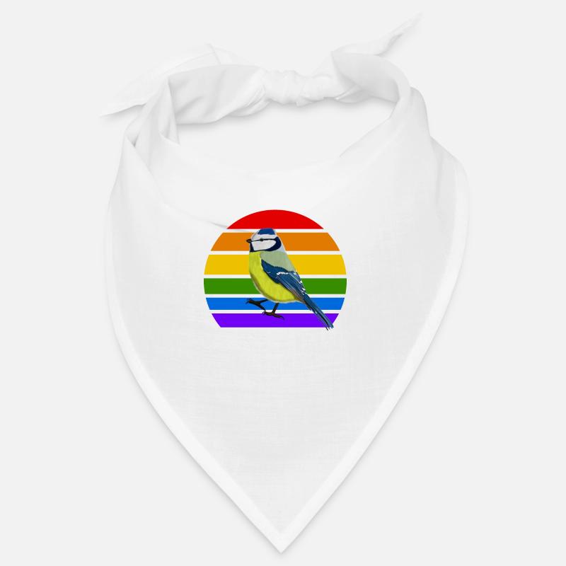 Blaumeise Vogel Regenbogen Vielfalt Singvogel Bandana