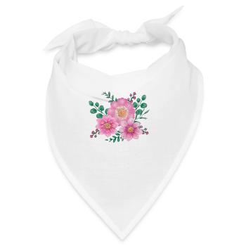 Blüten - Bandana - Weiß - Vorne