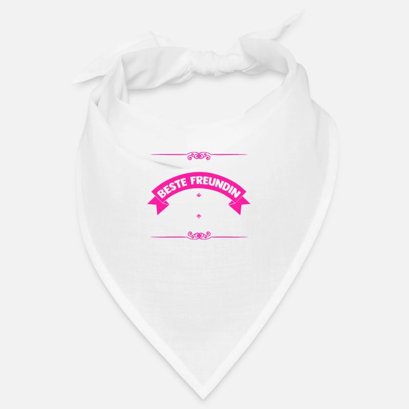 Beste Freundin - Bandana - Weiß