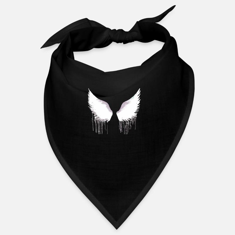 Ailes, ailes d’ange, ailes d’ange, blanc, graffiti Bandana