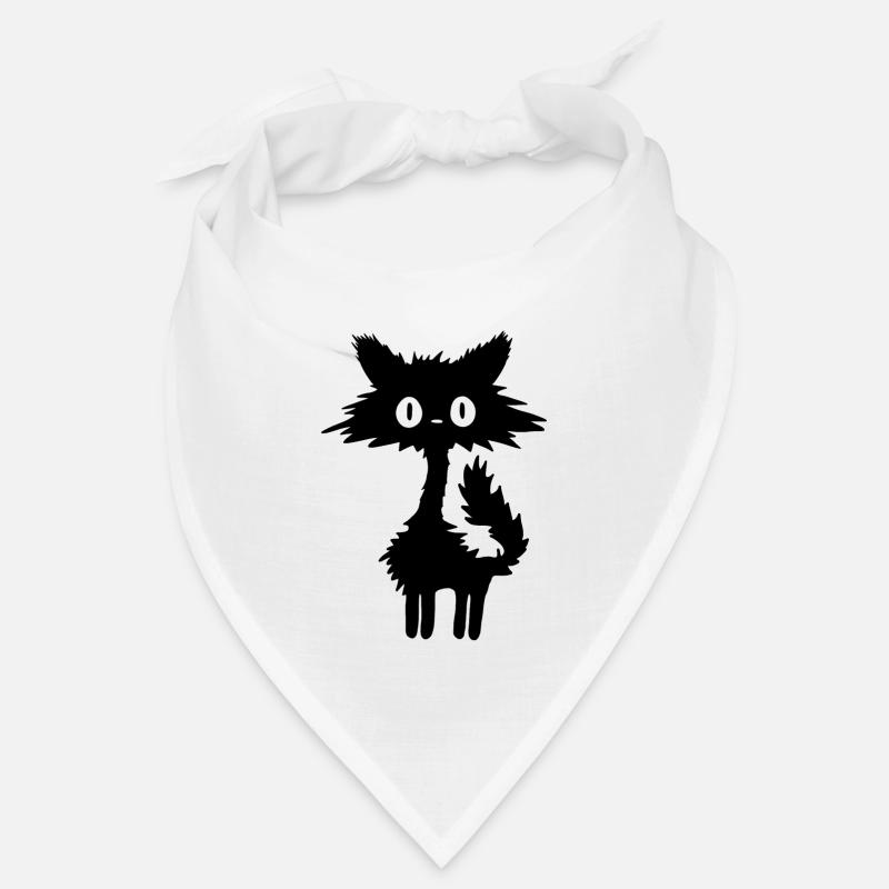 Schwarze Katze Bandana