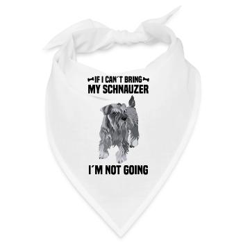 Schnauzer Hunderasse - Bandana - Weiß - Vorne