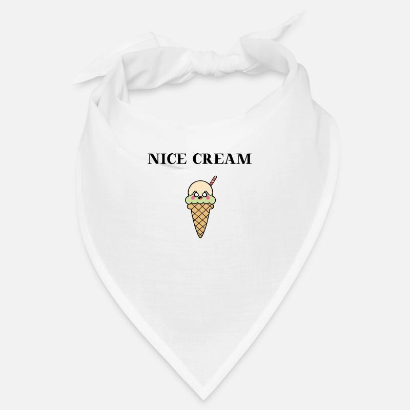 NICE CREAM Geschenkidee lustig süß Eis Eiscreme Bandana