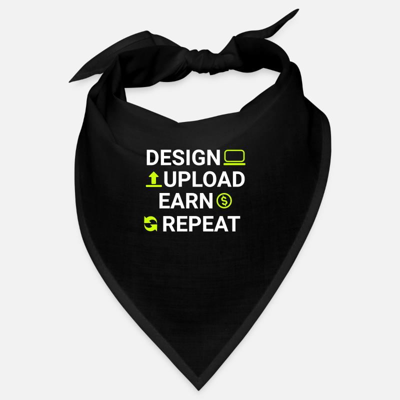 design upload earn repeat Bandana