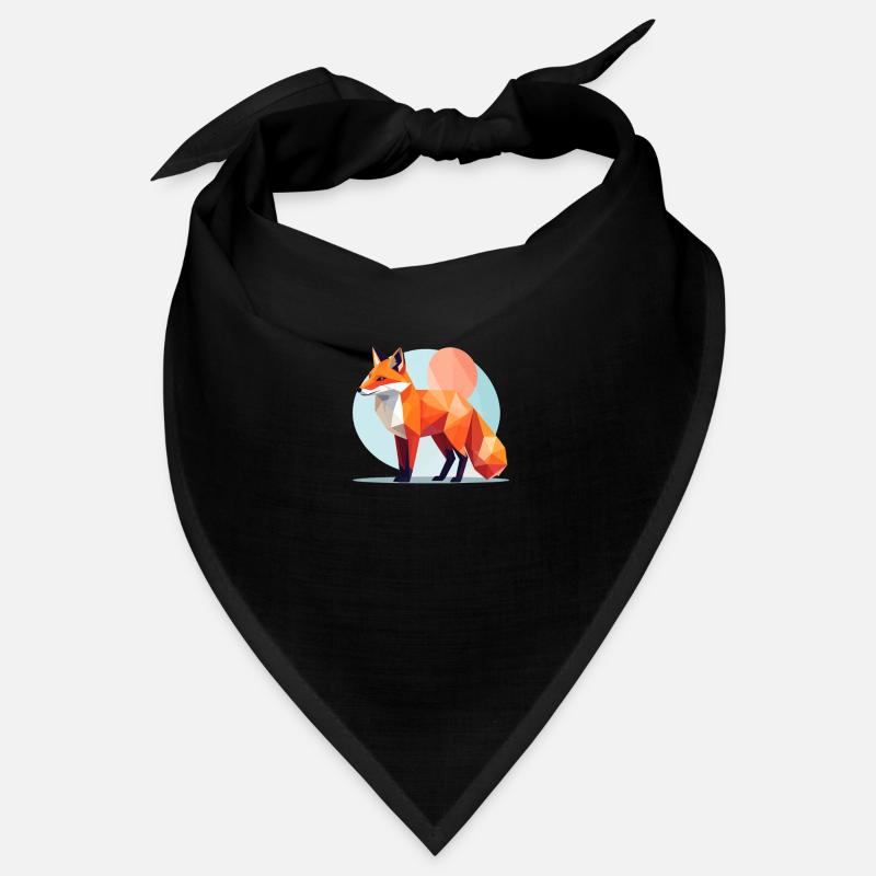 Fox ,Geometric, illustration,abstract Bandana