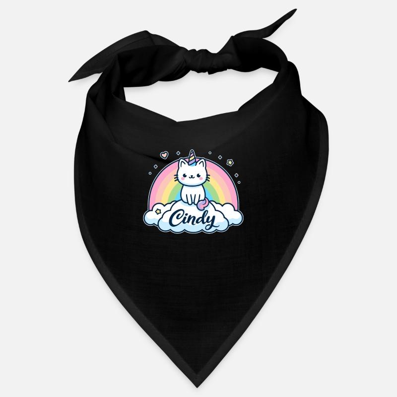 Cindy Nom Prénom Licorne Chat Bandana