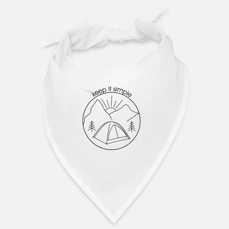 Keep it simple (schwarze Version) Bandana