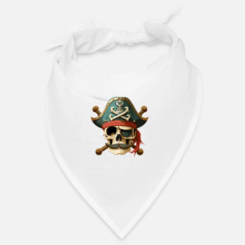 Pirate Captain Skull & Bones Bandana