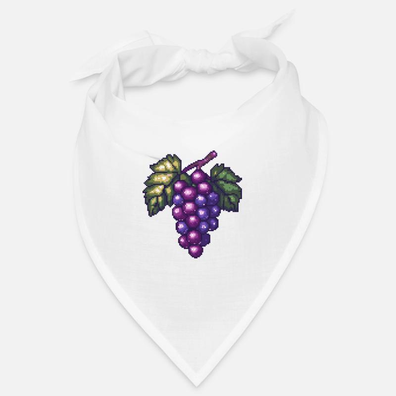 Weintrauben Pixel Bandana