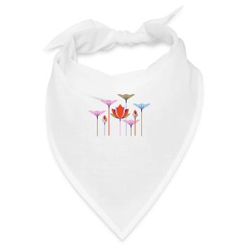 maneki neko, cat, lucky cat, neko, japanese, - Bandana - Weiß - Vorne