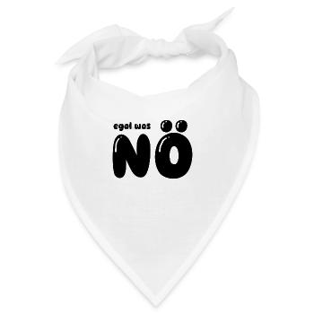 leider nein - Bandana - Weiß - Vorne