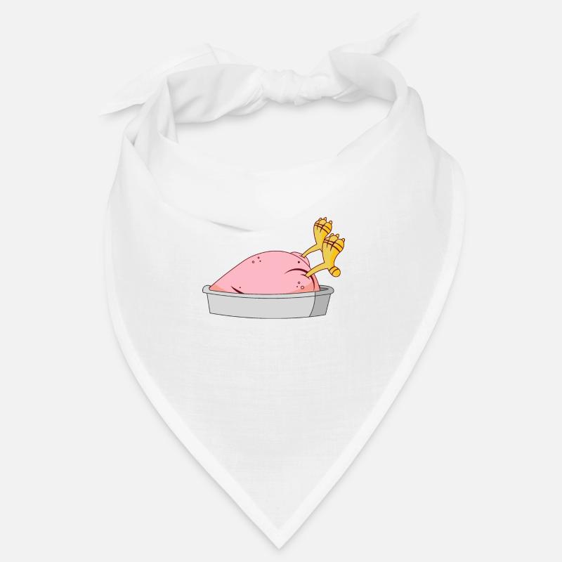 Truthahn - Essen - Bandana - Weiß