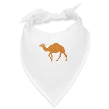 Dromedar Wüste - Bandana - Weiß - Vorne