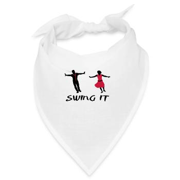 Swing it, Swing dance - Bandana - Weiß - Vorne