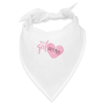 it´s a girl - Bandana - Weiß - Vorne