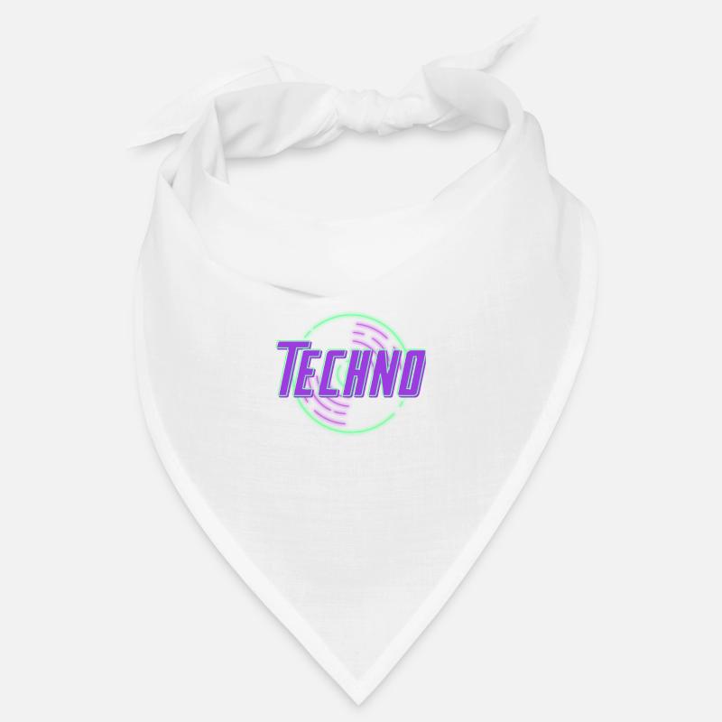 Techno Record Neon Bandana