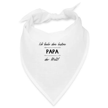 Bester Papa - Bandana - Weiß - Vorne