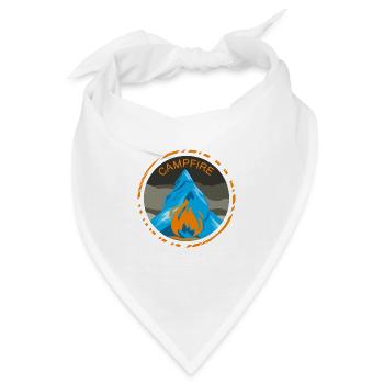 Lagerfeuer - Bandana - Weiß - Vorne
