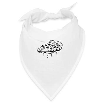 Pizza Fast Food Pizzeria - Bandana - Weiß - Vorne