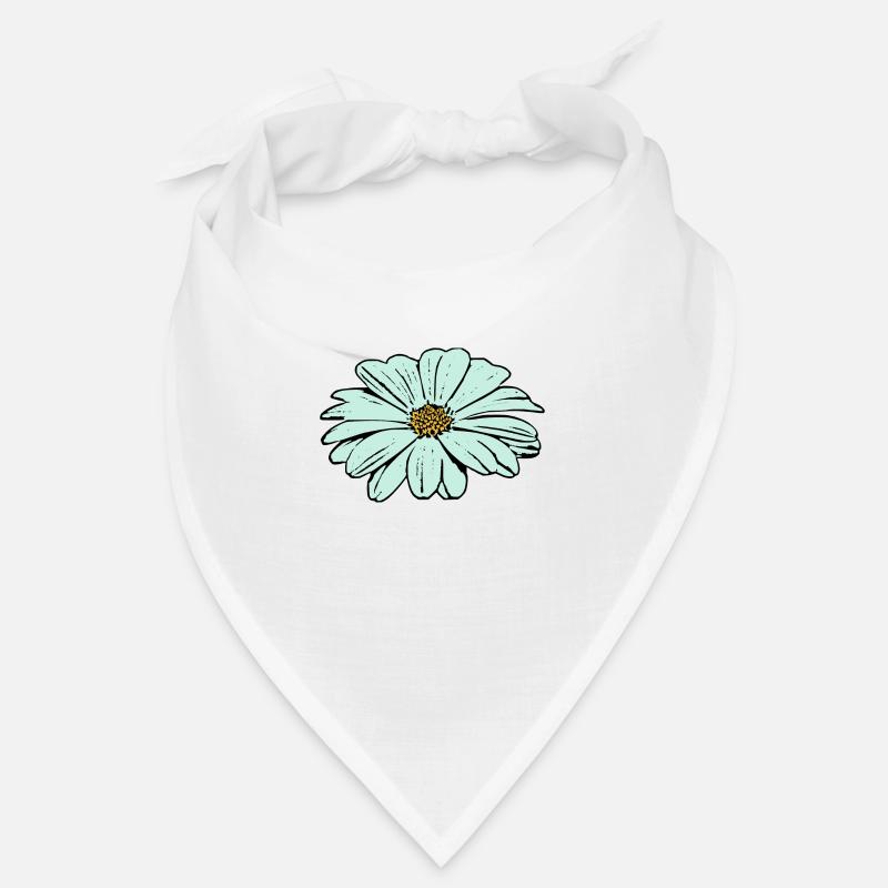 Blume hellblau blaue Blume Bandana