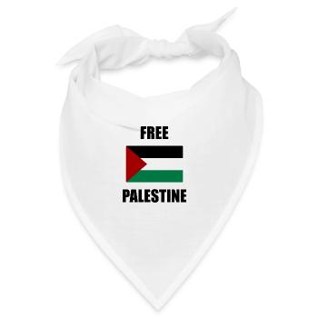 Befreit Palästina - Bandana - Weiß - Vorne