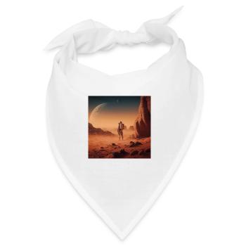 Wüstenraumfahrer - Bandana - Weiß - Vorne